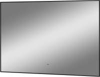 Зеркало Континент Amer Led 100x70 (с бесконтактным сенсором, черный, теплая подсветка) - 