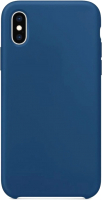 Чехол-накладка Case Liquid для iPhone X (синий кобальт) - 