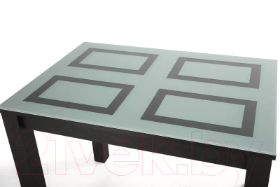 Обеденный стол Stolline Ривьера-1 (венге/белый/венге квадраты)