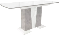 Обеденный стол Stolline Фрегат (белый/бетон/стекло) - 