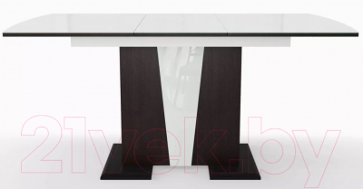 Обеденный стол Stolline Фрегат (венге/стекло белое)