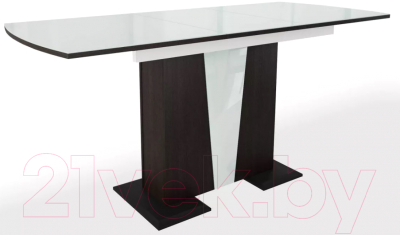 Обеденный стол Stolline Фрегат (венге/стекло белое)