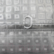 Шторка-занавеска для ванны Вилина Кристалл Peva. 3D квадраты / 7179-10313-7 (180x180, серый) - 