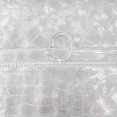 Шторка-занавеска для ванны Вилина Кристалл Peva. Мозаика / 7179-10016-1 (180x180, прозрачный)