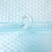 Шторка-занавеска для ванны Вилина Кристалл Peva. Куб / 7179-10019-2 (180x180, голубой) - 