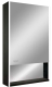 Шкаф с зеркалом для ванной Континент Filit Led 50x80 (правый, черный) - 