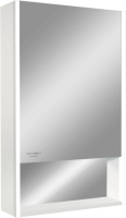 Шкаф с зеркалом для ванной Континент Filit Led 50x80 (правый, белый) - 
