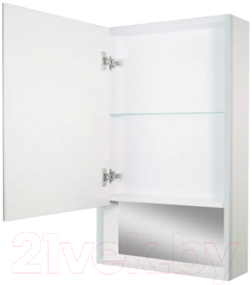 Шкаф с зеркалом для ванной Континент Filit Led 50x80 (левый, белый)