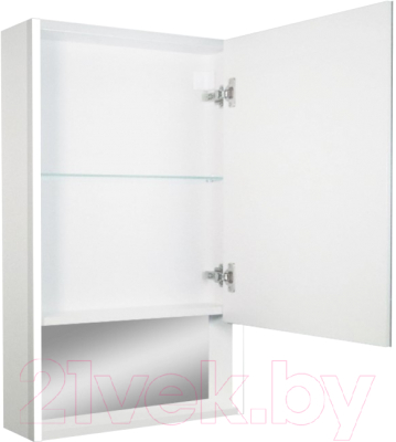 Шкаф с зеркалом для ванной Континент Filit Led 60x80 (правый, белый)