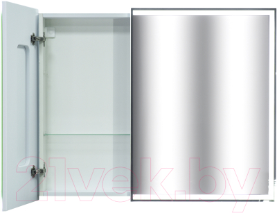 Шкаф с зеркалом для ванной Континент Allure Led 100х80 (с датчиком движения, розеткой, нейтральная)
