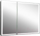 Шкаф с зеркалом для ванной Континент Mirror Box Black Led 100x80 (с нейтральной подсветкой) - 
