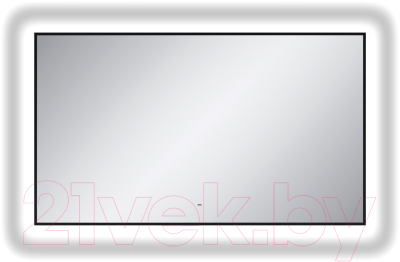 Зеркало Континент Amer Led 120x70 (с фоновой подсветкой, бесконтактным сенсором, функция антизапотевания, черный)