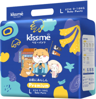 Подгузники-трусики детские Kissme Premium Pants L 9-14кг (42шт) - 