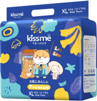 Подгузники-трусики детские Kissme Premium Pants XL 12-17кг (40шт) - 