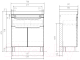Миниатюра изображения товара Тумба с умывальником Volna Lake 70.2D.1Y Lake 70 (напольная)