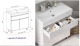 Миниатюра изображения товара Тумба с умывальником Volna Lake 70.2D.1Y Lake 70 (напольная)