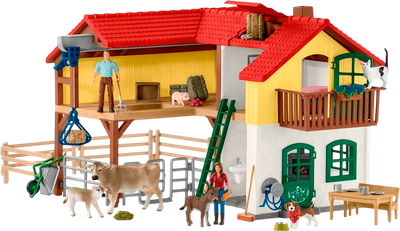 Игровой набор Schleich Ферма с хлевом и животными / 42407 -