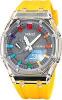 Часы наручные унисекс Skmei 2100 (желтый) - 