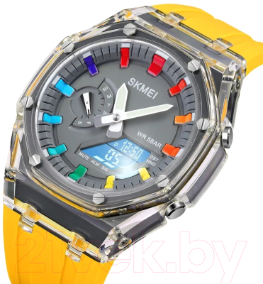 Часы наручные унисекс Skmei 2100 (желтый)
