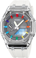 Часы наручные унисекс Skmei 2100 (светло-серый) - 