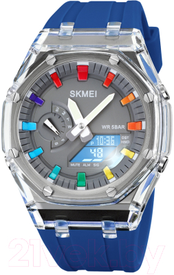 Часы наручные унисекс Skmei 2100 (синий)