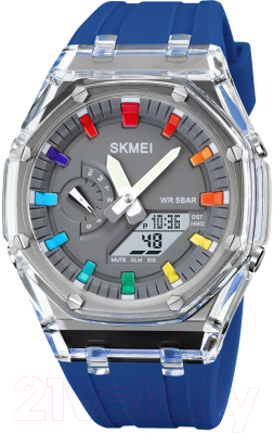 Часы наручные унисекс Skmei 2100 (синий)