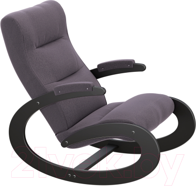 Кресло-качалка Glider Экси (Verona Antrazite Grey/венге)