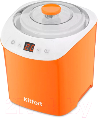 Йогуртница Kitfort KT-4090-2 (бело-оранжевый)