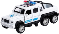 Масштабная модель автомобиля Автоград Джип 6X6 спецслужбы / 7668742 (белый) - 