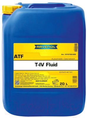 Трансмиссионное масло Ravenol ATF IV (20л)