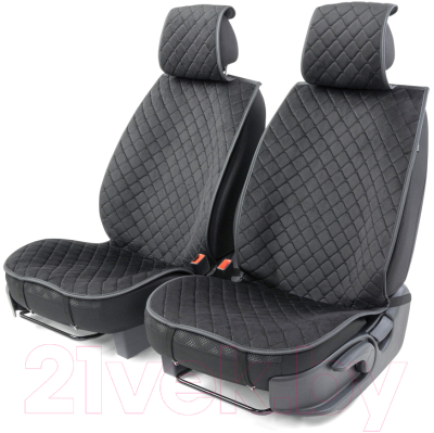 Комплект накидок на автомобильные сиденья Car Performance CUS-1012 BK/BK (черный)