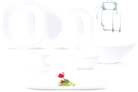 Набор столовой посуды Luminarc Neo Carina White / 10N4781 - 