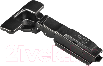 Петля мебельная AKS 3D Black гидравлическая Сlip-on 45мм с узкой планкой Н-0 (накладная)