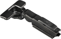 Петля мебельная AKS 3D Black гидравлическая Сlip-on 45мм с узкой планкой Н-0 (полунакладная) - 