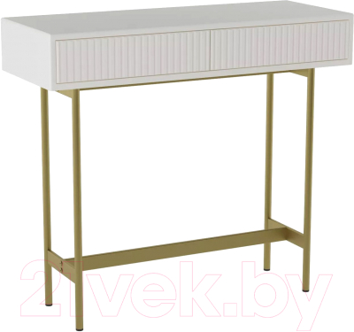 Консольный столик Калифорния мебель Брум (белый/золото)