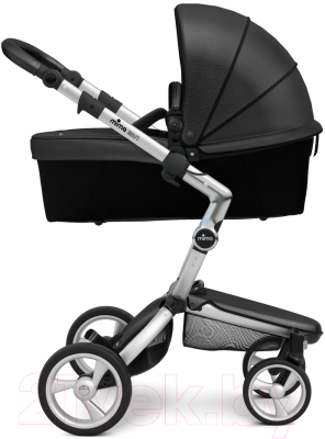 Детская универсальная коляска Mima Xari 4G Silver 2 в 1 (Black/Hot Magenta)