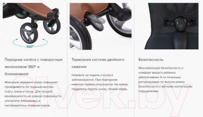 Детская универсальная коляска Mima Xari 4G Graphite Grey 2 в 1 (Black/Hot Magenta)