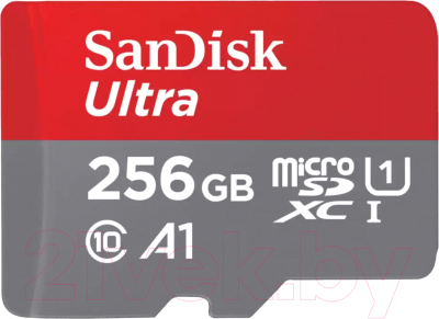Карта памяти SanDisk Ultra MicroSDXC 256GB + адаптер (SDSQUAC-256G-GN6MA)