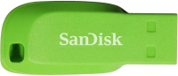 Usb flash накопитель SanDisk Cruzer Blade Electric Green 64GB (SDCZ50C-064G-B35GE) - 