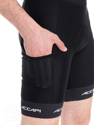 Велотрико Accapi Shorts W Suspenders / B0016-99 (XL, черный)