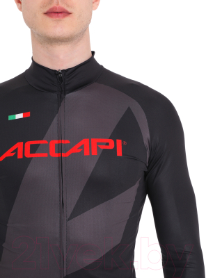 Велоджерси Accapi Long Sleeve Shirt Full Zip / B0021-05 (S, черный)