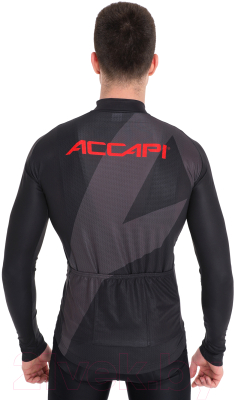 Велоджерси Accapi Long Sleeve Shirt Full Zip / B0021-05 (XXL, черный)