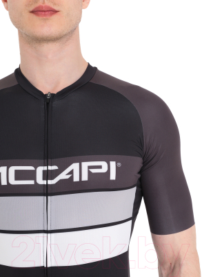 Велоджерси Accapi Short Sleeve Shirt Full Zip / B0020-06 (S, графитовый)