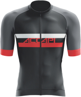 Велоджерси Accapi Short Sleeve Shirt Full Zip / B0220-02 (S, черный) - 