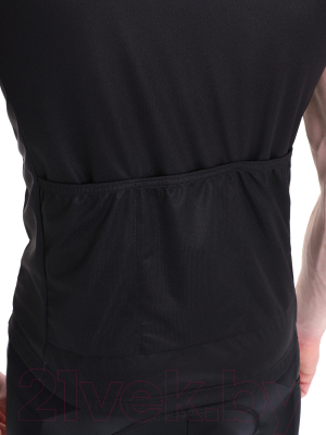 Велоджерси Accapi Short Sleeve Shirt Full Zip / B0220-02 (XL, черный)