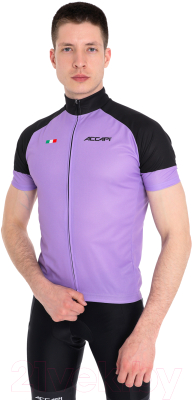 Велоджерси Accapi Short Sleeve Shirt Full Zip / B0220-37 (XXL, лавандовый)