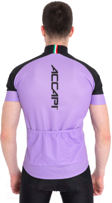 Велоджерси Accapi Short Sleeve Shirt Full Zip / B0220-37 (3XL, лавандовый)