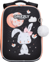Школьный рюкзак Grizzly RAw-396-5 (черный) - 