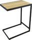 Приставной столик Гальваник ПГ-54 (дуб галифакс натуральный/эмаль черный муар) - 
