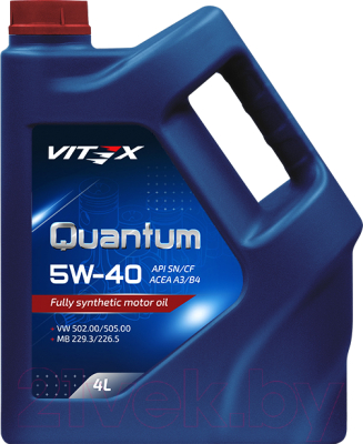 Моторное масло Vitex Quantum 5W40 A3/B4 / v301509 (4л)